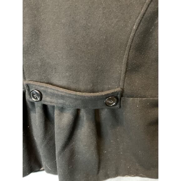 Robert Louis Women’s Jacket Medium Black Double-Breasted Wool Blend Lined - Picture 10 of 10
